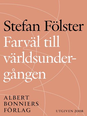 cover image of Farväl till världsundergången